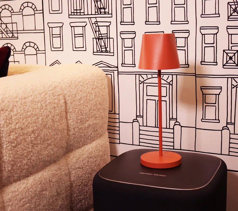 UNiLUX Lampe de bureau à LED et batterie AVA, pied, orange Grand Paris Fournitures UNiLUX Lampe de bureau à LED et batterie AVA, pied, orange – Image 6
