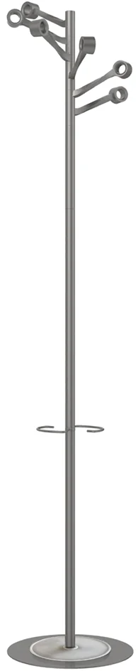 UNiLUX Portemanteau BOURGEON, (H)1.740 mm, gris métallisé