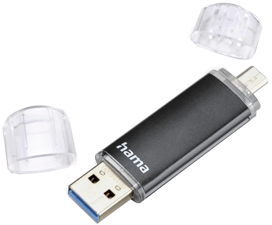 hama Clé USB 3.0 'Laeta Twin', 16 GB, noir