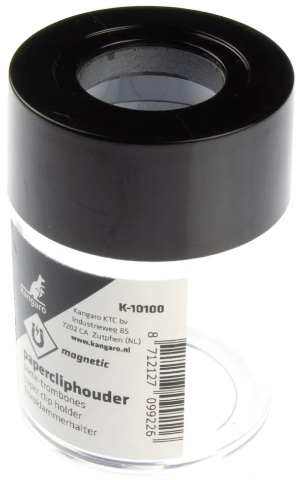 kangaro Distributeur de trombones, rond, transparent/noir
