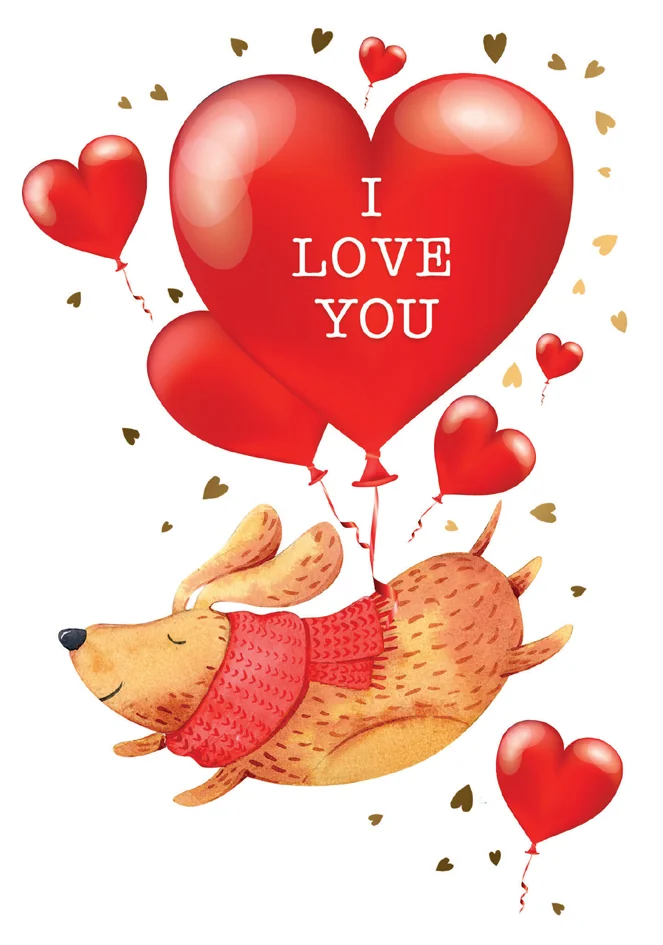 CACTUS Carte de voeux 'I love you'