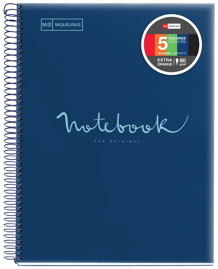 MIQUELRIUS Cahier à spirale 'Notebook EMOTIONS', A5, bleu Grand Paris Fournitures MIQUELRIUS Cahier à spirale 'Notebook EMOTIONS', A5, bleu – Image 3