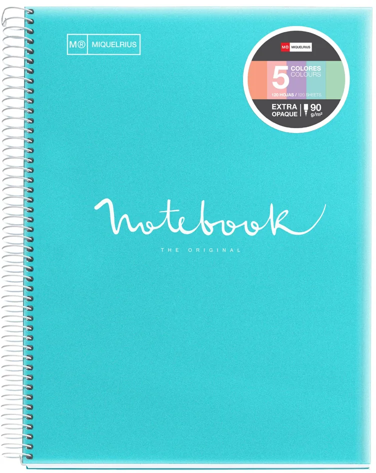 MIQUELRIUS Cahier à spirale 'Notebook EMOTIONS', A5, bleu Grand Paris Fournitures MIQUELRIUS Cahier à spirale 'Notebook EMOTIONS', A5, bleu – Image 4