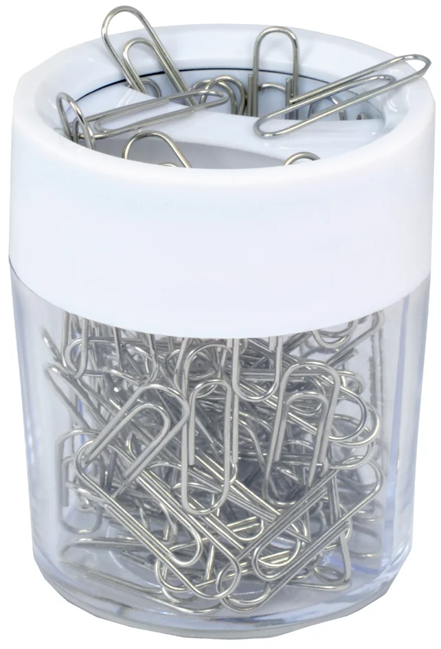 RAPESCO Distributeur de trombones avec aimant, blanc
