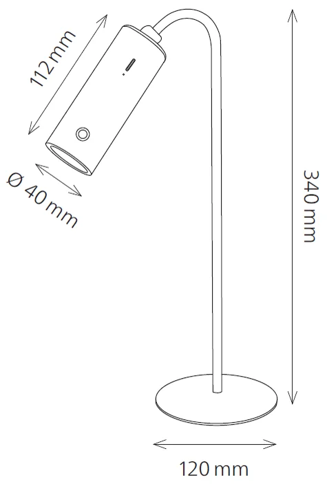 Hansa Lampe de bureau à LED rechargeable Flare spot, blanc Grand Paris Fournitures Hansa Lampe de bureau à LED rechargeable Flare spot, blanc – Image 4