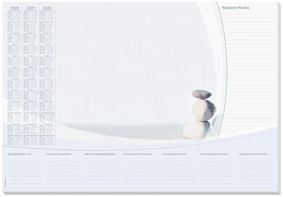 sigel Sous-main bloc papier 'Harmony', 590 x 410 mm