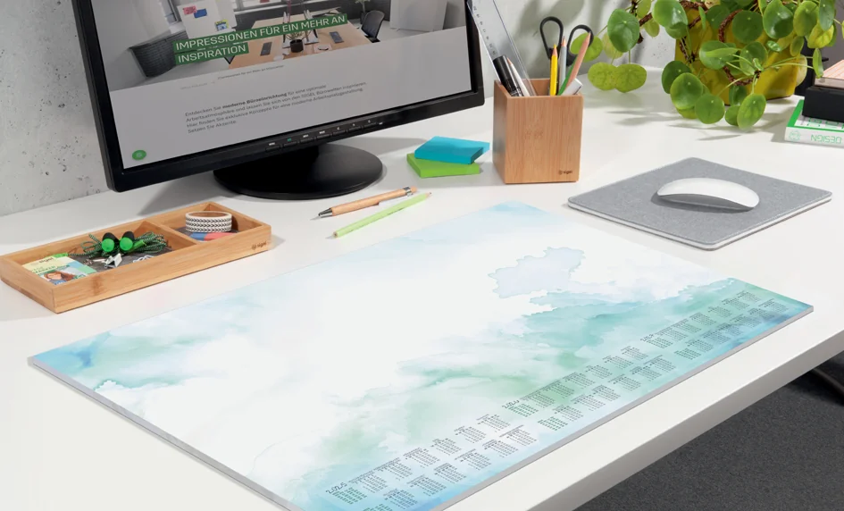 sigel Sous-mains bloc papier 'Watercolor Sea', 595 x 410 mm