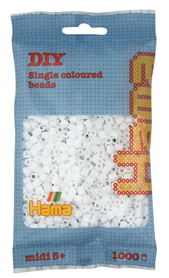 Hama Perles à repasser midi, en sachet, noir