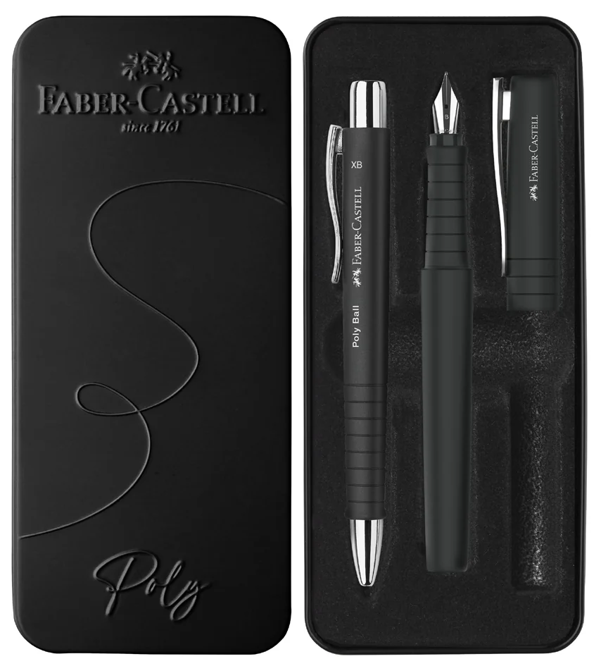FABER-CASTELL Set de stylos POLY BALL/PEN, caribic blue