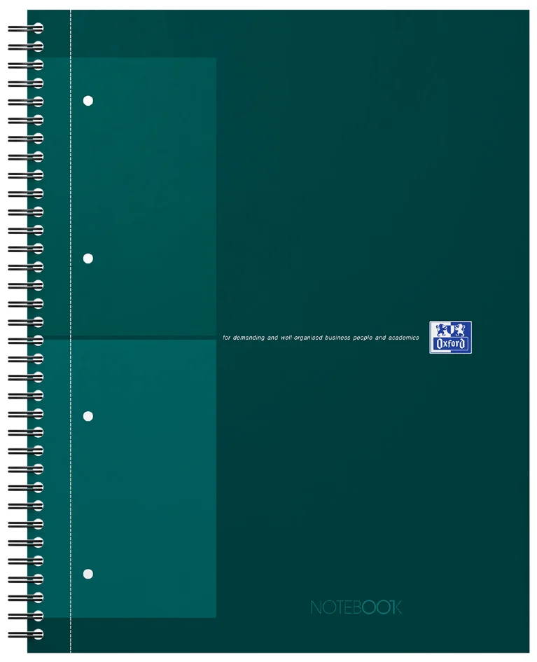 Oxford International Cahier NOTEBOOK, A4, quadrillé, pétrole