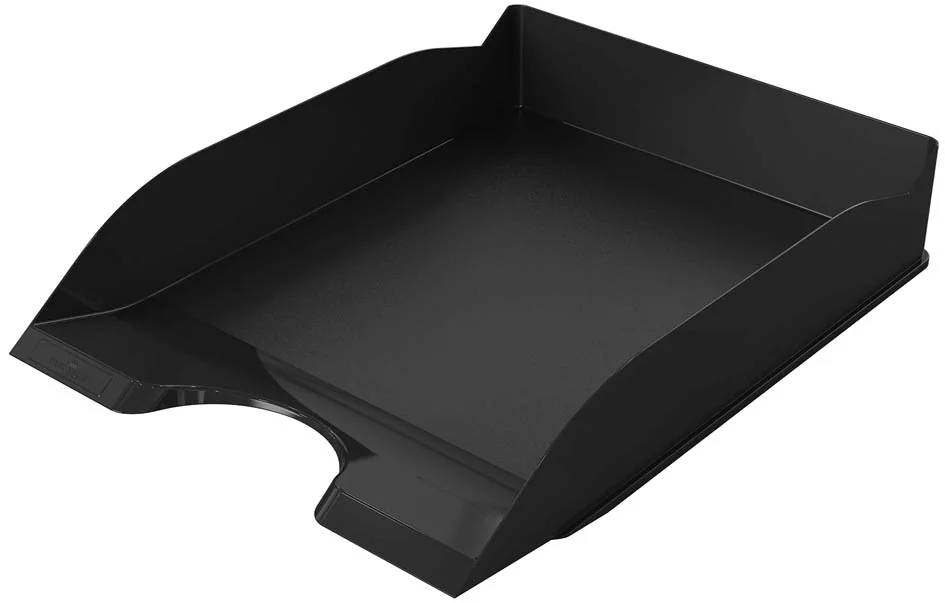 DURABLE Corbeille à courrier BASIC, superposable, noir Grand Paris Fournitures DURABLE Corbeille à courrier BASIC, superposable, noir – Image 3