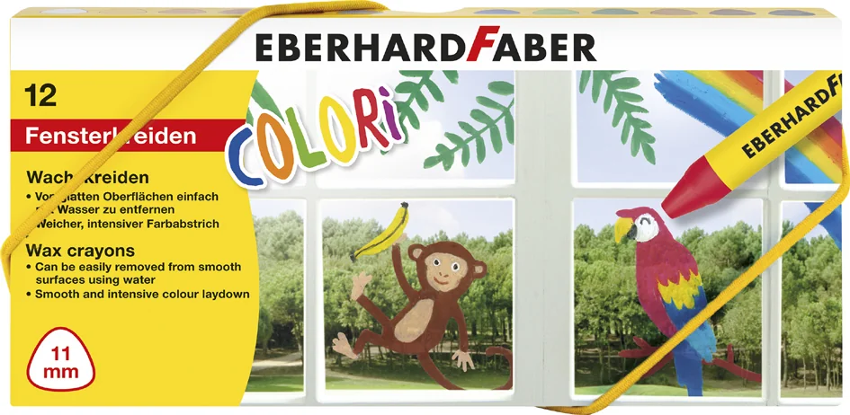 EBERHARD FABER Craie de cire pour vitre, boîte carton de 12
