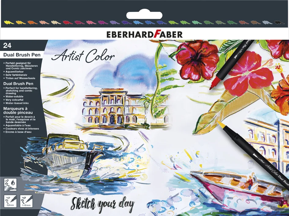 EBERHARD FABER Feutre double Artist Color Dual Brush Pen Grand Paris Fournitures EBERHARD FABER Feutre double Artist Color Dual Brush Pen – Image 3