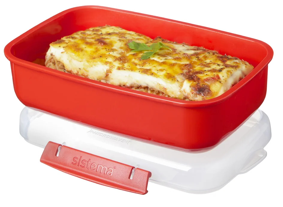 Micro Rouge Sistema Boîte pour micro-ondes RECTANGULAR, 525 ml, rouge | Grand Paris ...