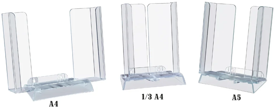 EUROPEL Porte-brochures de table, réglable, 1 compartiment