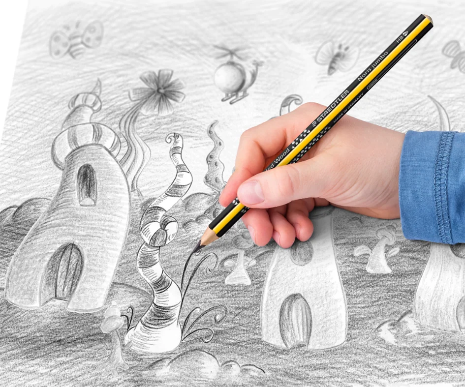 STAEDTLER Crayon de papier Noris jumbo, HB, pot de 48
