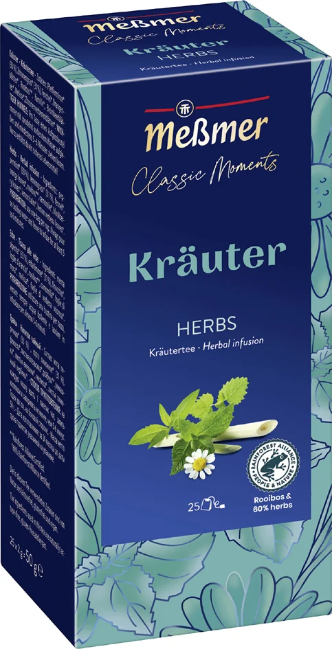 Meßmer Thé Classic Moments 'herbes', paquet de 25