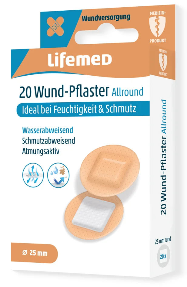 Lifemed Pansement 'Allround', rond, ton chair