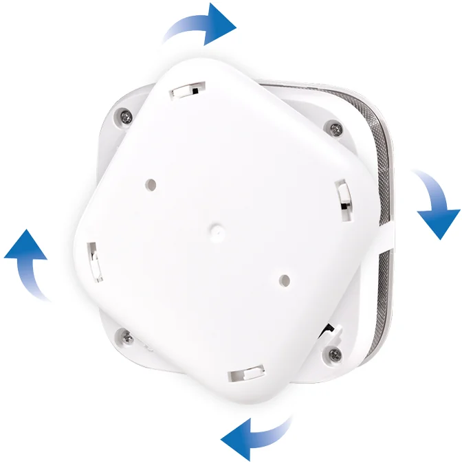 LogiLink Détecteur de fumée Longlife, pile au lithium, blanc