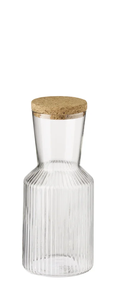 APS Carafe en verre LINES, 1,0 litre, transparent