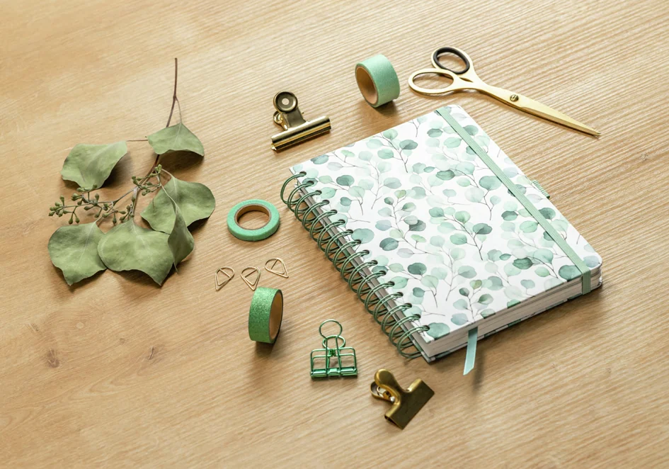 sigel Carnet à spirale Jolie Inspire 'Eucalyptus Day', A5