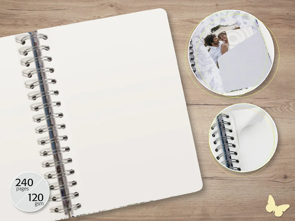 sigel Carnet à spirale Jolie Inspire 'Eucalyptus Night', A5