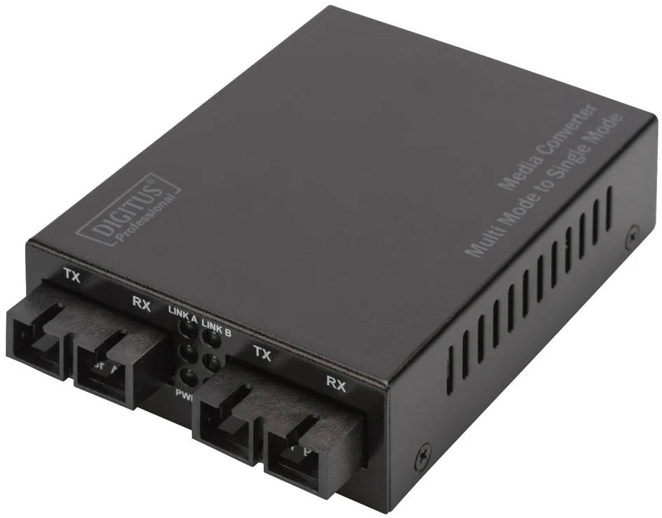 DIGITUS Convertiseur média Gigabit Multimode vers Singlemode