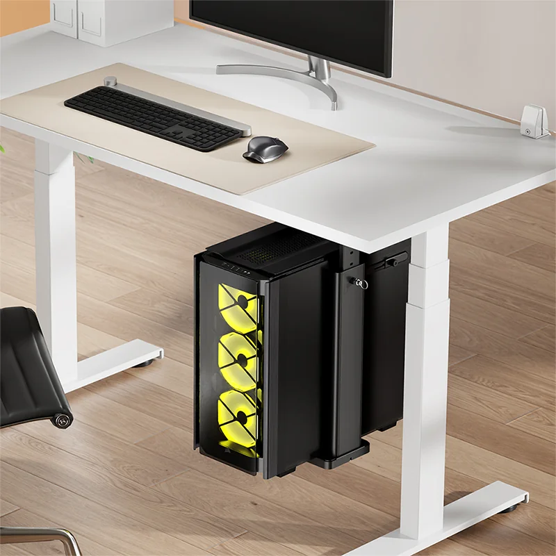 LogiLink Support pour ordinateur, sous table ou mural, noir | Grand ...