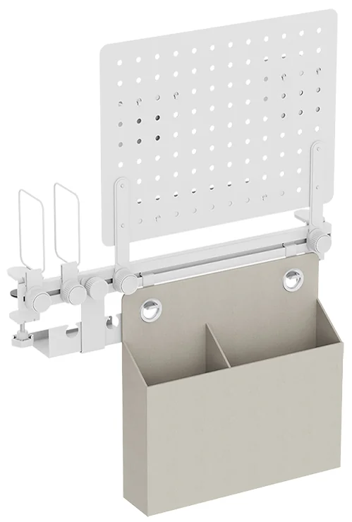 LogiLink Organiseur de bureau avec panneau perforé, blanc