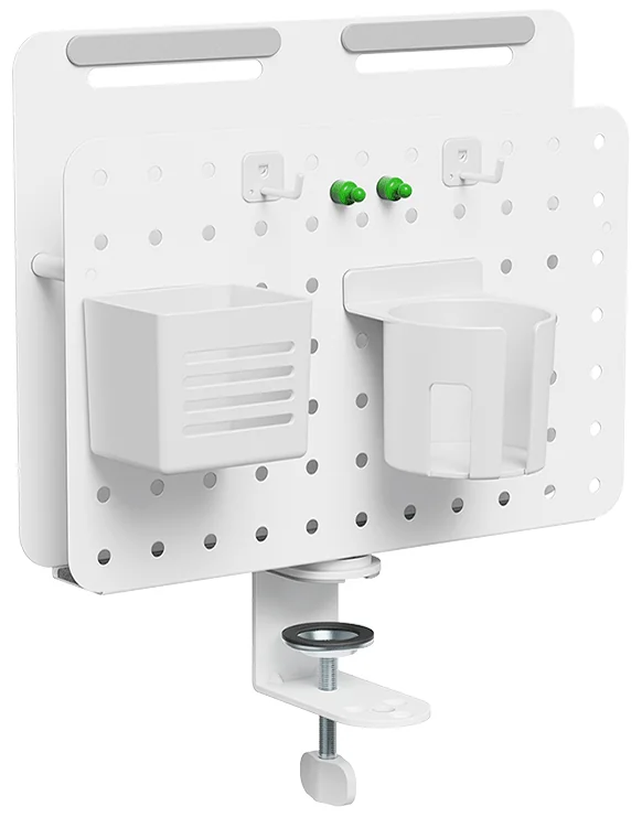 LogiLink Organiseur de bureau avec panneau perforé, blanc