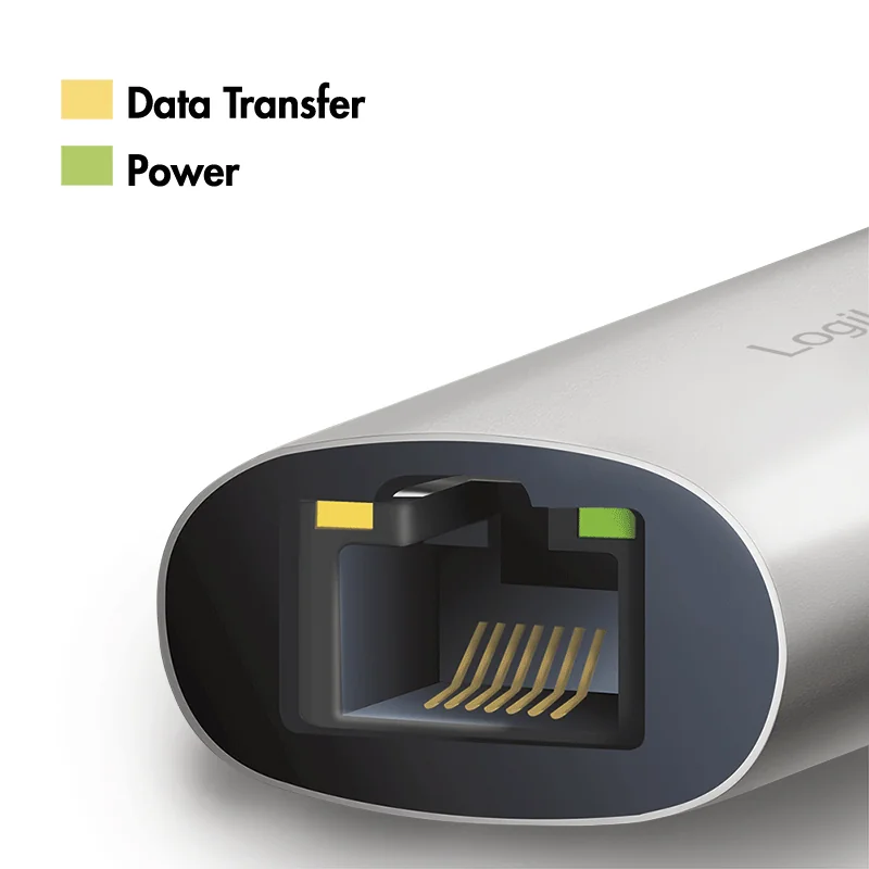 LogiLink Adaptateur Gigabit Ethernet USB 3.2, en aluminium