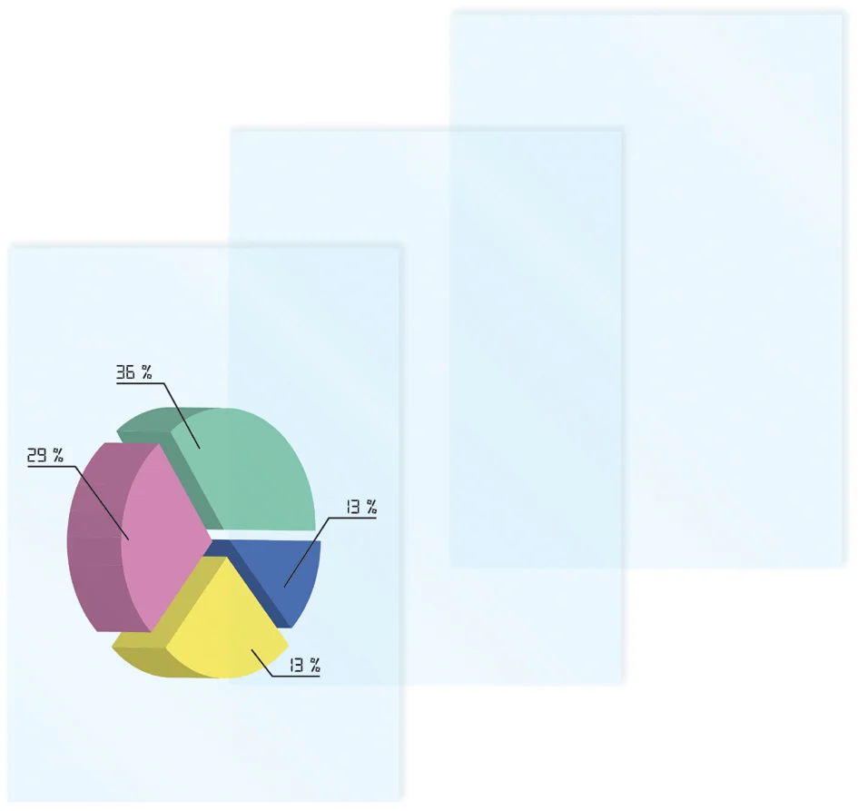 pavo Transparent pour rétroprojecteur, A3, 0,10 mm