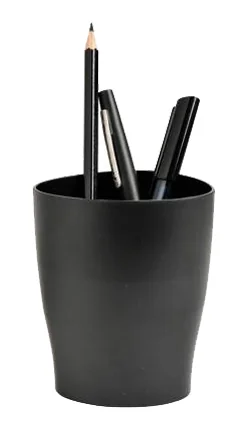 EXACOMPTA Pot à crayons ECOPEN, 1 compartiment, noir