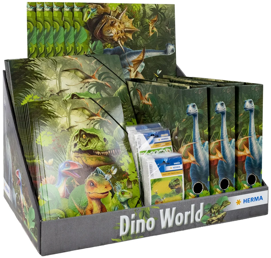 HERMA Série de motifs 'Dino World', présentoir