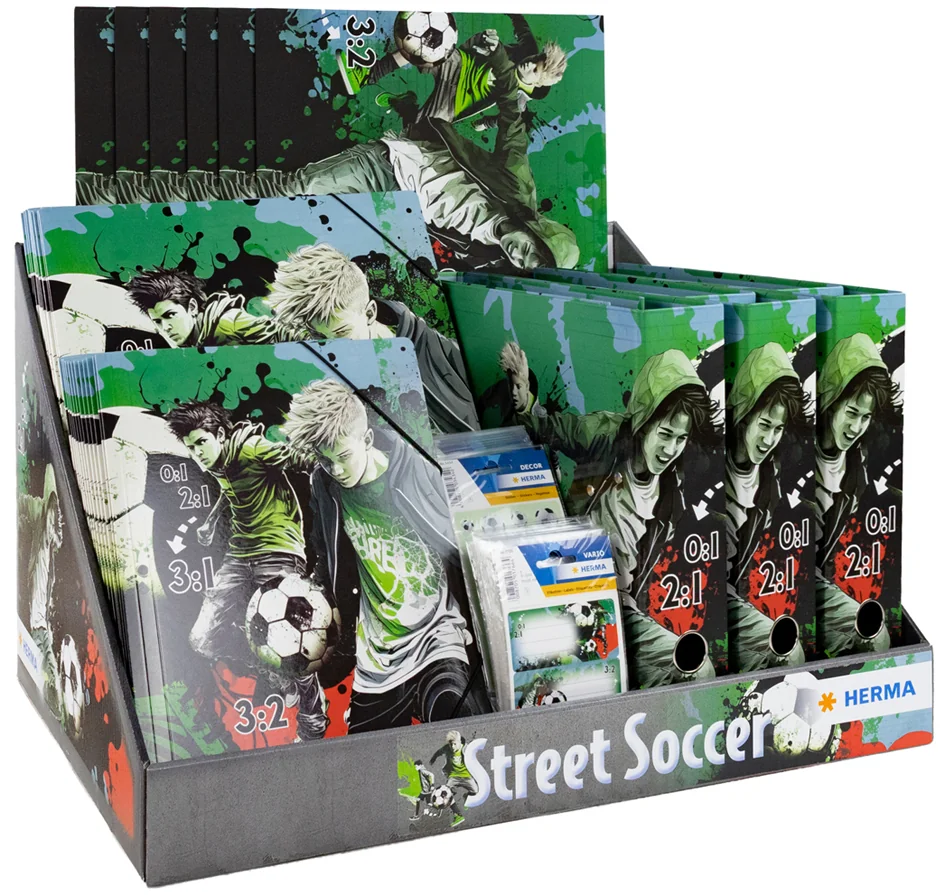 HERMA Série de motifs 'Street Soccer', présentoir