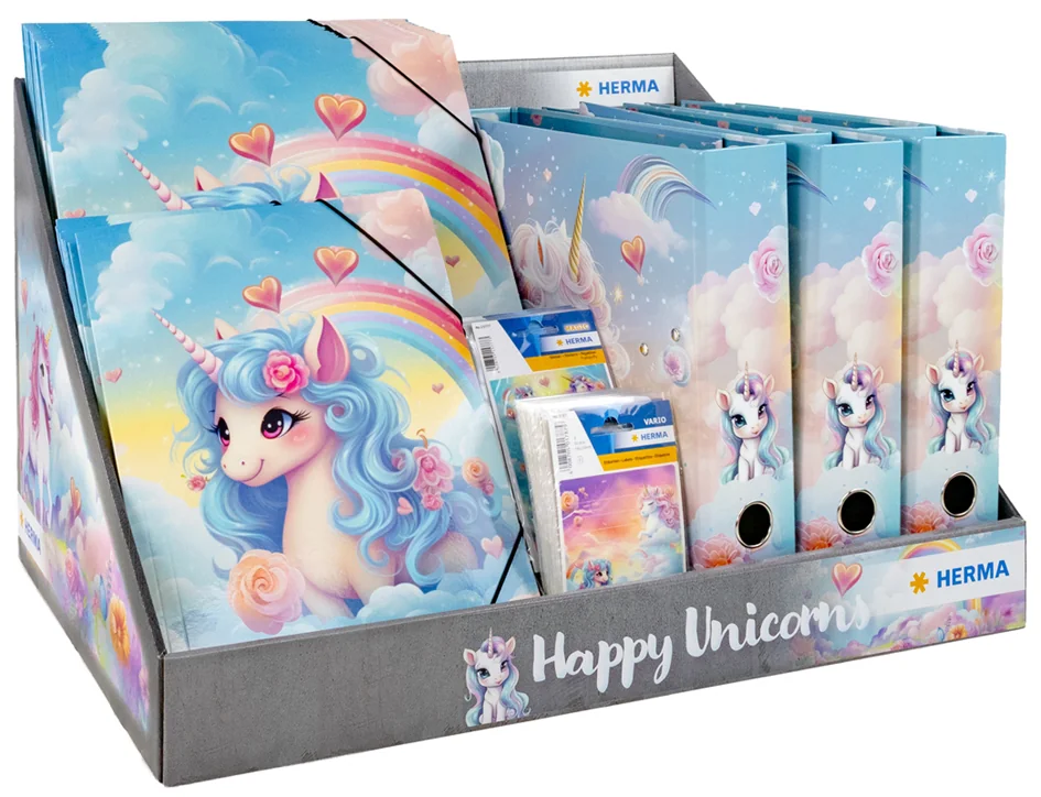 HERMA Série de motifs 'Happy Unicorns', présentoir