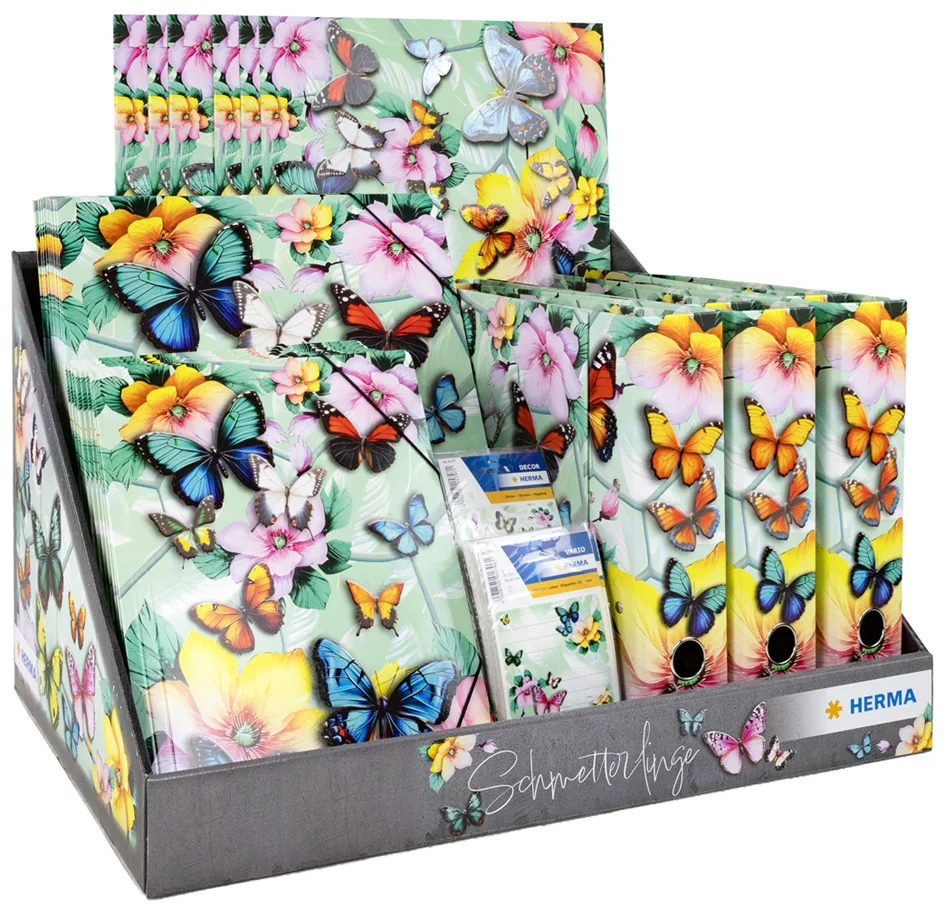 HERMA Série de motifs 'Papillons', présentoir