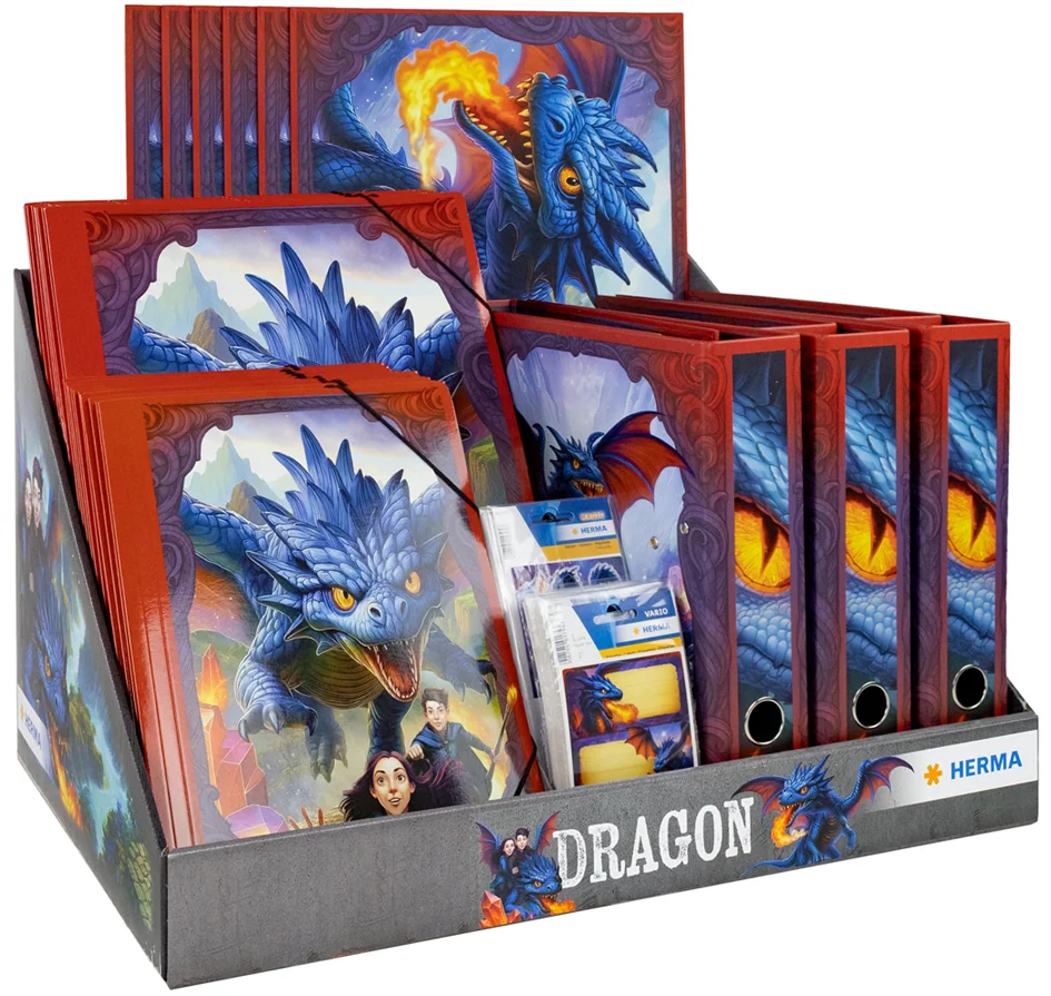 HERMA Série de motifs 'Dragons', présentoir