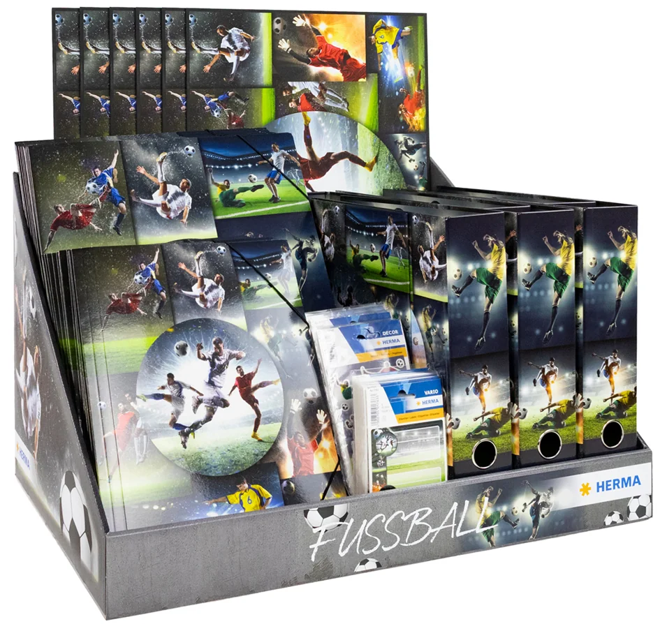 HERMA Série de motifs 'Football', présentoir
