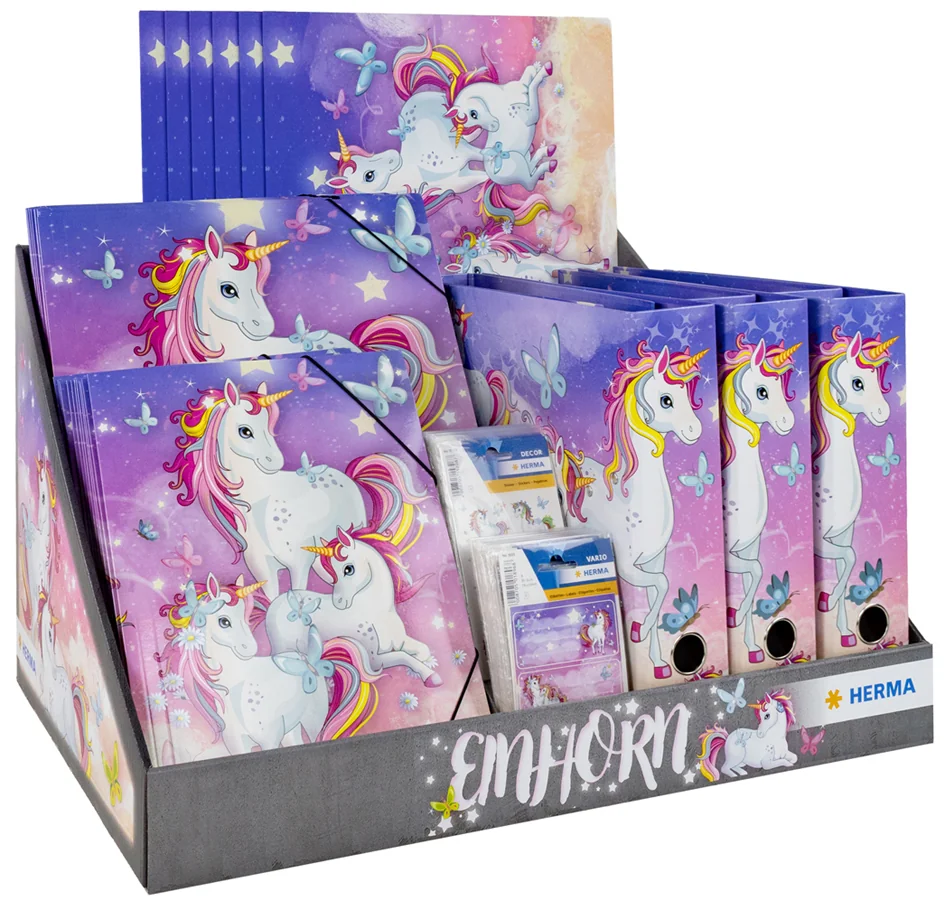 HERMA Série de motifs 'Licornes', présentoir