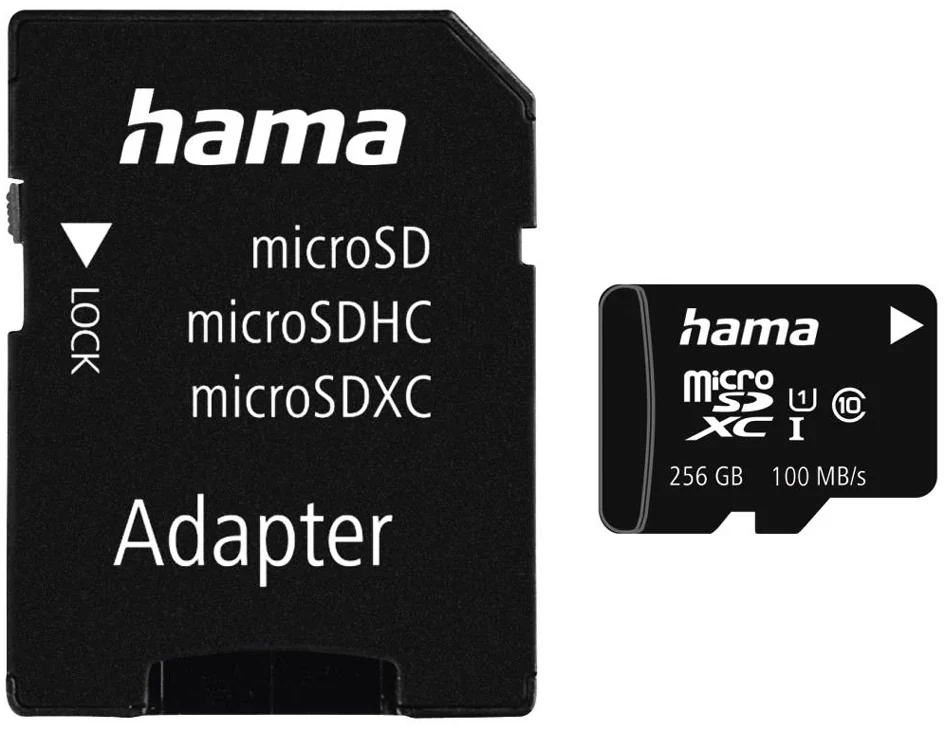 hama Carte mémoire Micro SecureDigital XC, Classe 10, 256 Go